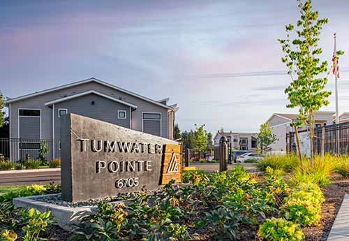 Property entrance - Tumwater Pointe Apartments