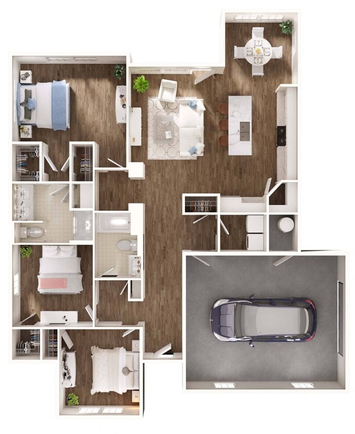 Floor Plan - Cottage - 1 Story