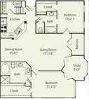 2BR/2BA