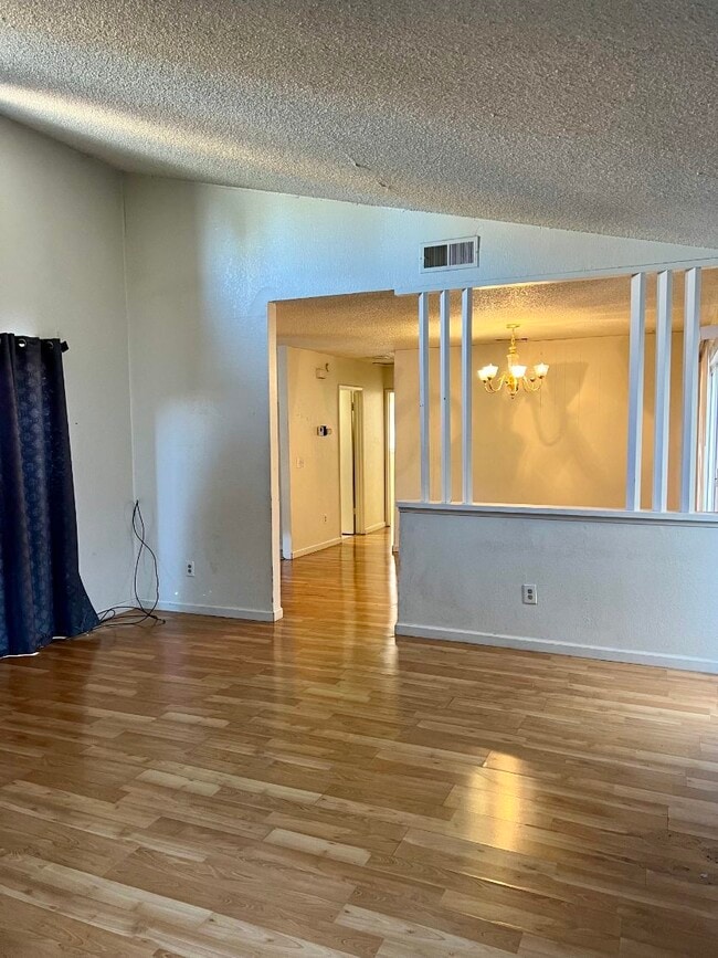 Dining area and living room area