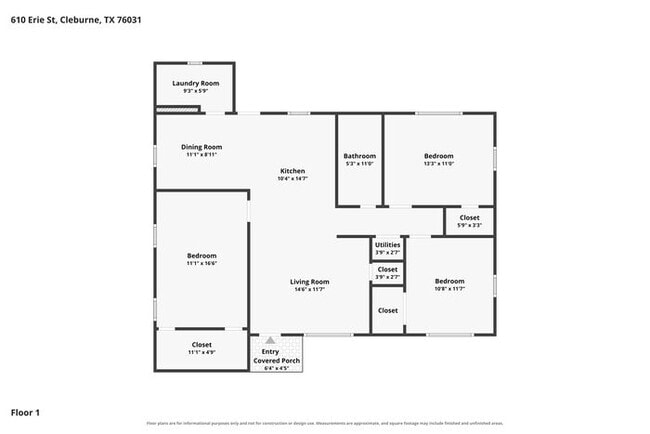 Photo - Inviting 3-Bedroom Cleburne Home with Fenced Yard