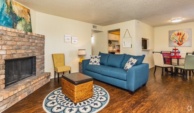 2BR, 2BA - 882SF Living Room - Embassy House