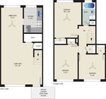 3 BR/ 1 BA (Style V1) | 970 sq. ft.