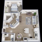 One bedroom one bathroom