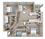 Mondrian | 2 Bed/2 Bath | 1,192 SF