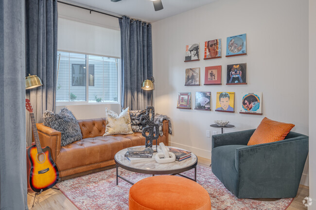 1BR, 1BA - 772SF - Living Room - Aura Flagstaff Apartments