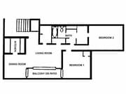 2 BR Fireplace