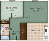 1BR/1BA