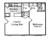 1BR/1BA
