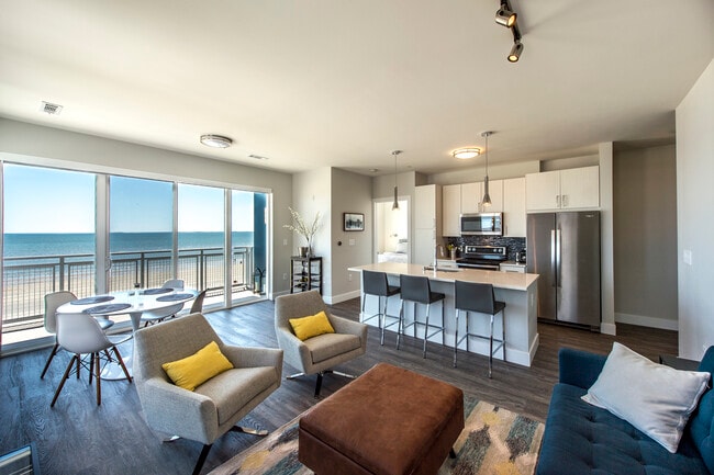 Living Room Open Flow with Ocean View