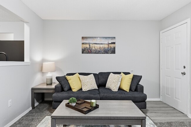 Bright, open-concept living room with space to relax or entertain.