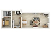 Unit 1A | 1 bed / 1 bath