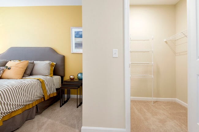 Bedroom with walk-in closet