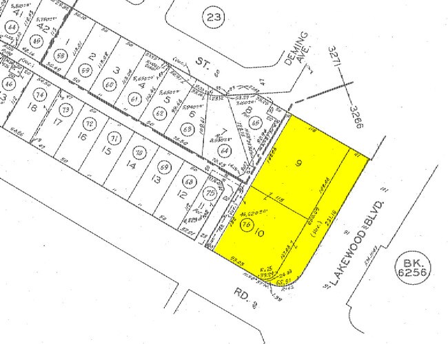Mapa de la parcela - Downey Villas