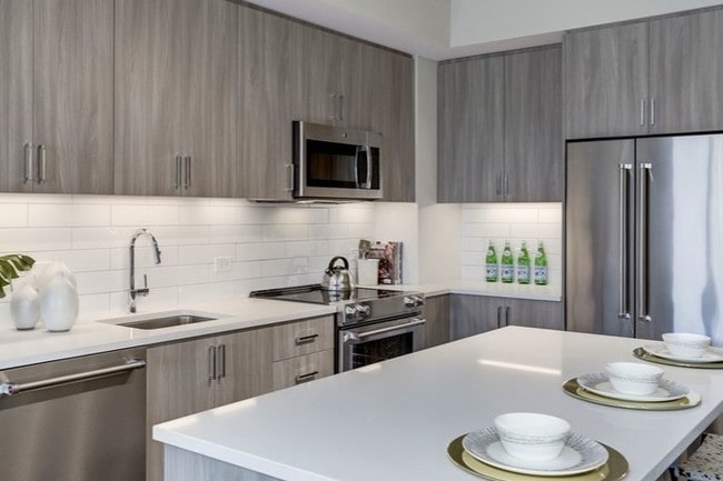 Kitchen Islands in many apts.