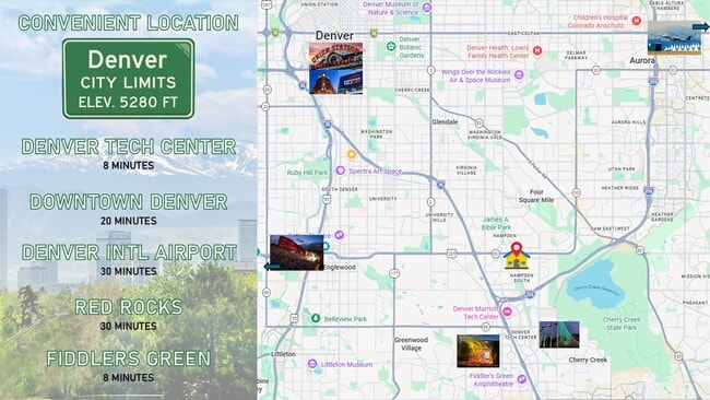 Close to major Denver areas and attractions while still having a great neighborhood feel! - 7896 E Jefferson Pl