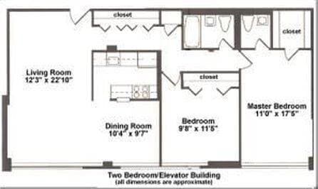 Floor Plan - 4390 Lorcom Ln Unit 204