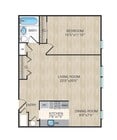 1 Bedroom, 1 Bedroom Large. 750 Sq. Ft.