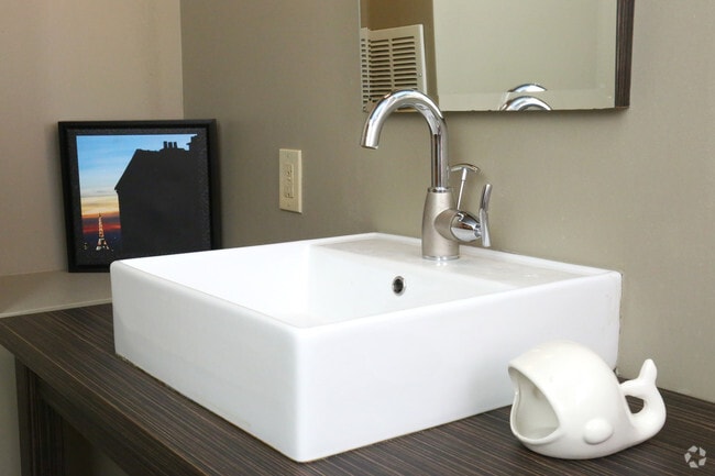 Vessel Sinks w Nickel Finish - Motor Wheel Lofts