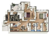 B2_2Bed_2Bath_936 sq ft