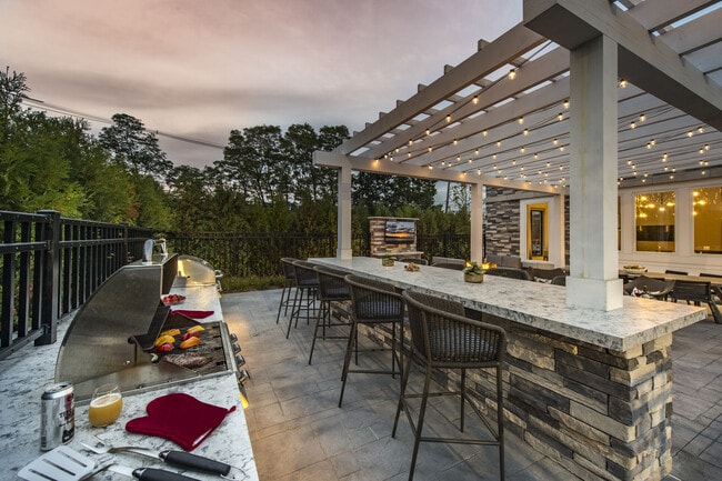 Outdoor Grill and Lounge Area