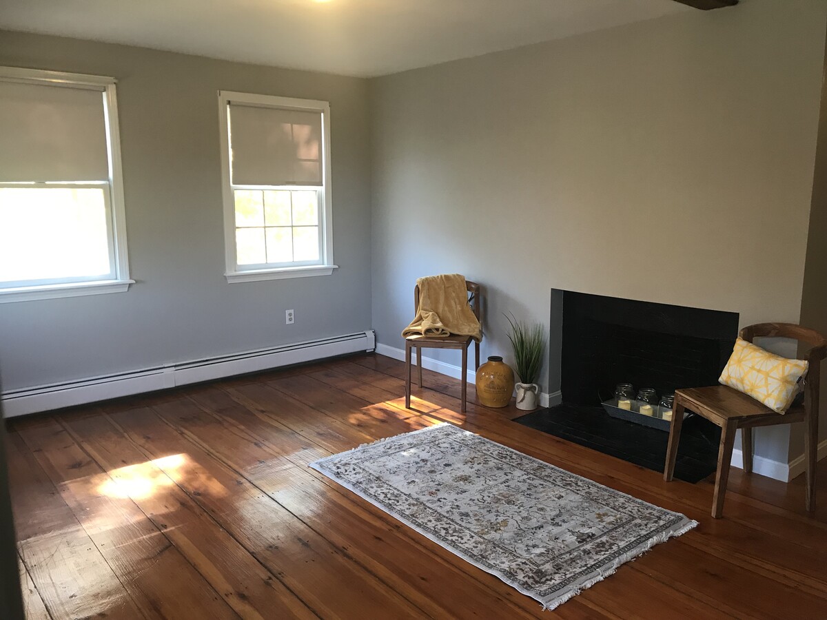 Sunny livingroom - 123 Central St Apartments Unit 1