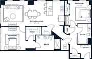 B13 | 2x2 | 1150 sq ft