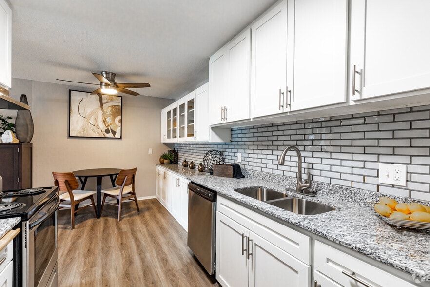 RENOVATED-Kitchen and Dining - 1BR, 1BA - 799SF