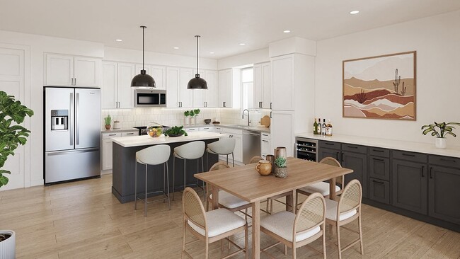 Bexley South Kitchen Rendering - Bexley at Left Bank Apartments