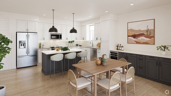 Bexley South Kitchen Rendering - Bexley at Left Bank Rental