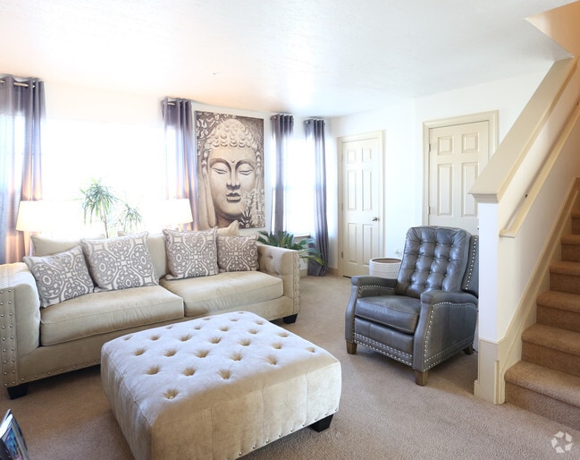 Living Room -Victoria - Indigo Pointe Townhomes