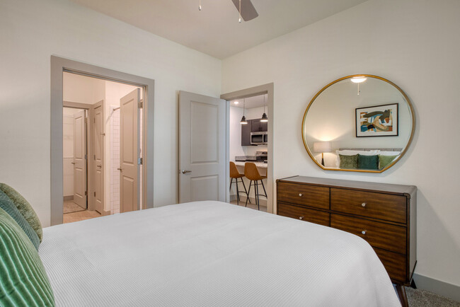 Spacious Oakwood Trails Apartments - A 62+ Affordable Community in Spring, TX Bedroom Interior