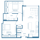 A19D | 2x2 | 877 sq ft