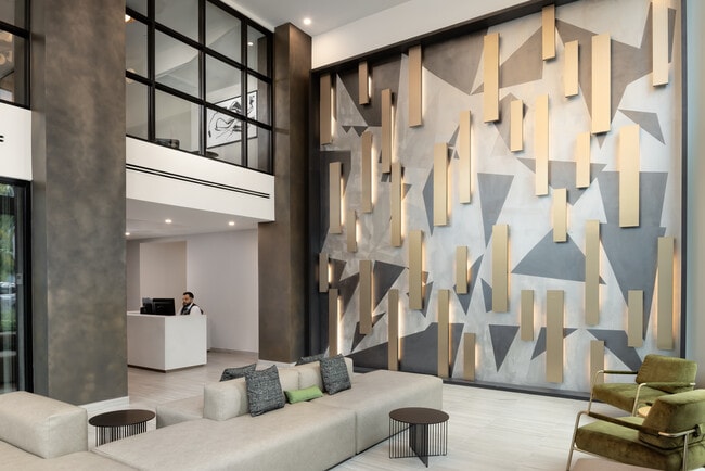 Lobby and front desk with 24 hour concierge services