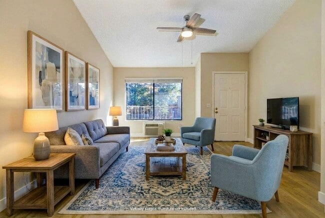 2BR / 1BA Living Room (staged) - Creekside Village Apartments