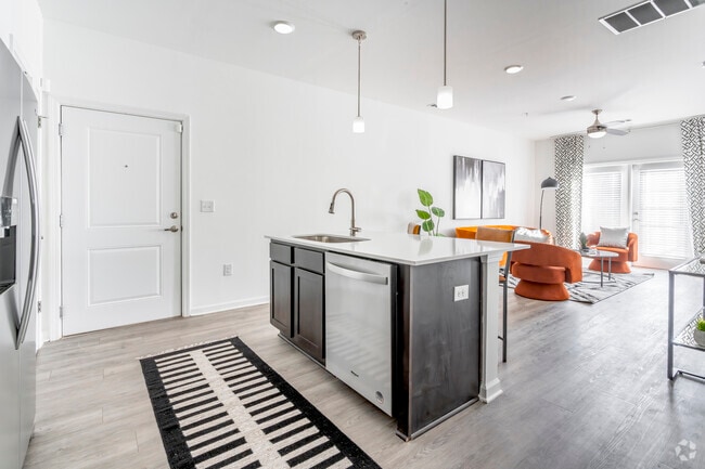 Steele Creek Apartments 1BR, 1BA - Kitchen and great room.