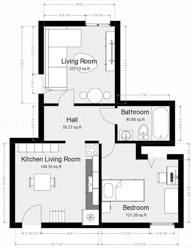 Photo - 1 Bedroom Apartment with Livingroom Unit 4-10B