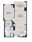 1Bs-1 Floor Plan