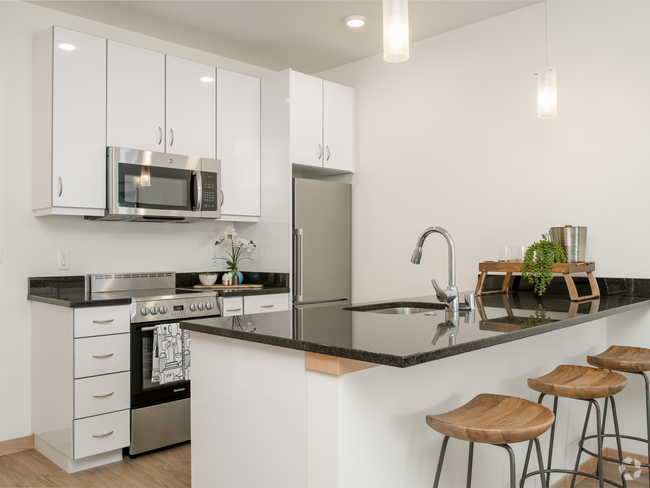 1 Bed / 1 Bath - 702 SF - Kitchen - Trio Rental