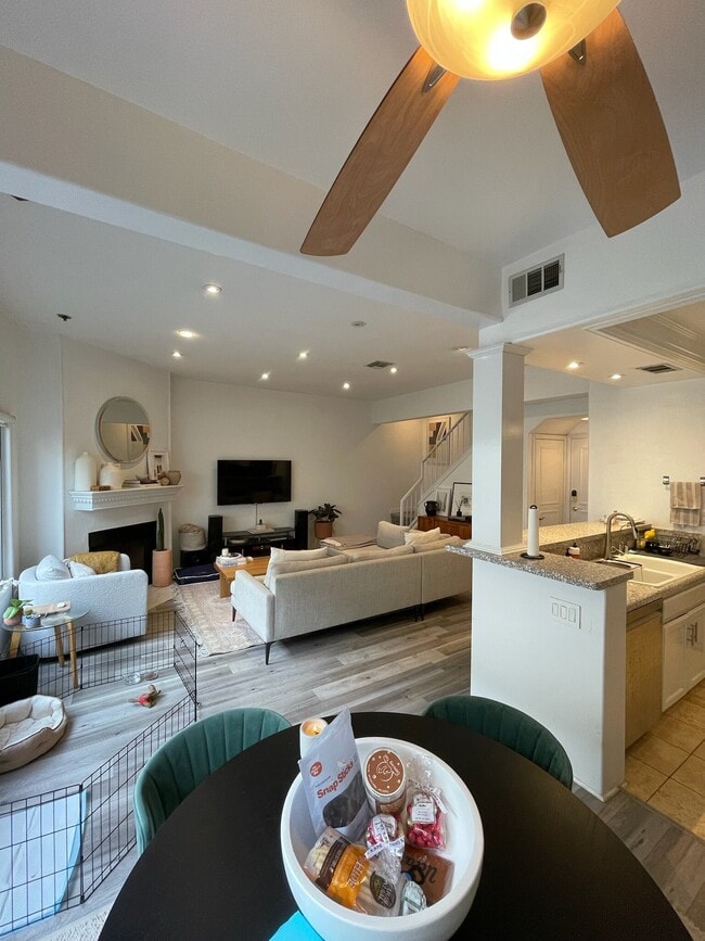 Open living and kitchen alt. view - 9808 Regent St Unit 7