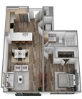 E: 1 bed / 1 bath