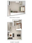 One-Bedroom One-Bathroom Loft