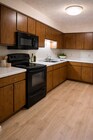 Large Kitchen with Oak Cabinets