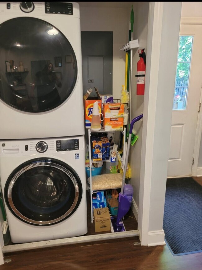 Laundry in dining room, entry door to right. - 106 Atkinson St Unit B / Lower