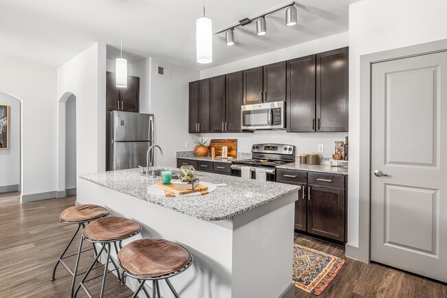 Griffith Model Kitchen - Bexley Central Park Apartments