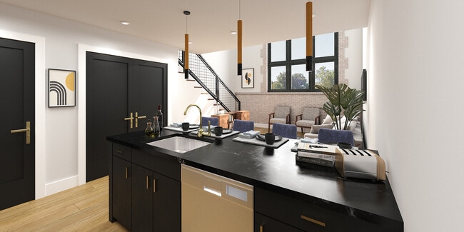 Kitchen & Living Room