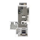 Tide - 1 Bedroom - 3D Furnished