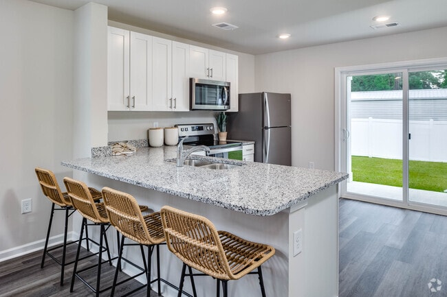 Kitchen from dining room.