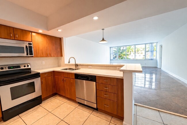 Open Kitchen with Brand New Appliances - 5600 Collins Ave Unit 4E