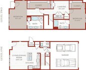 THB4 floor plan Bluffs at Midway Hollow